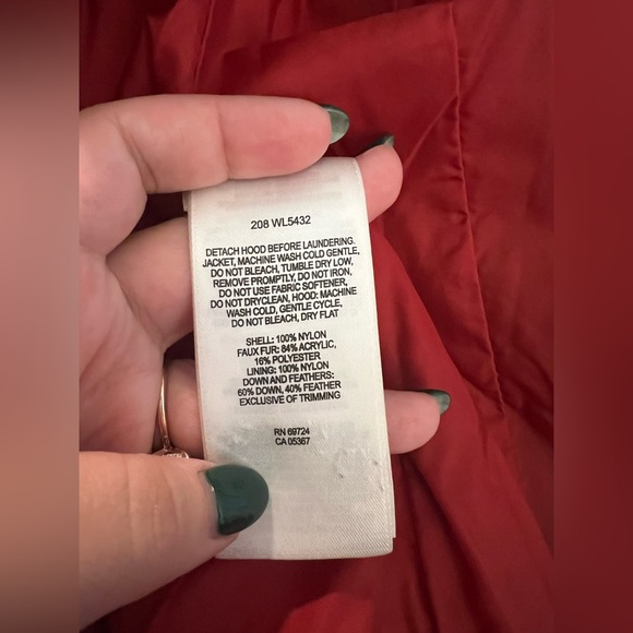 Columbia Women's Red Plaid Down and Feather Filled Jacket - Small - Picture 5 of 5